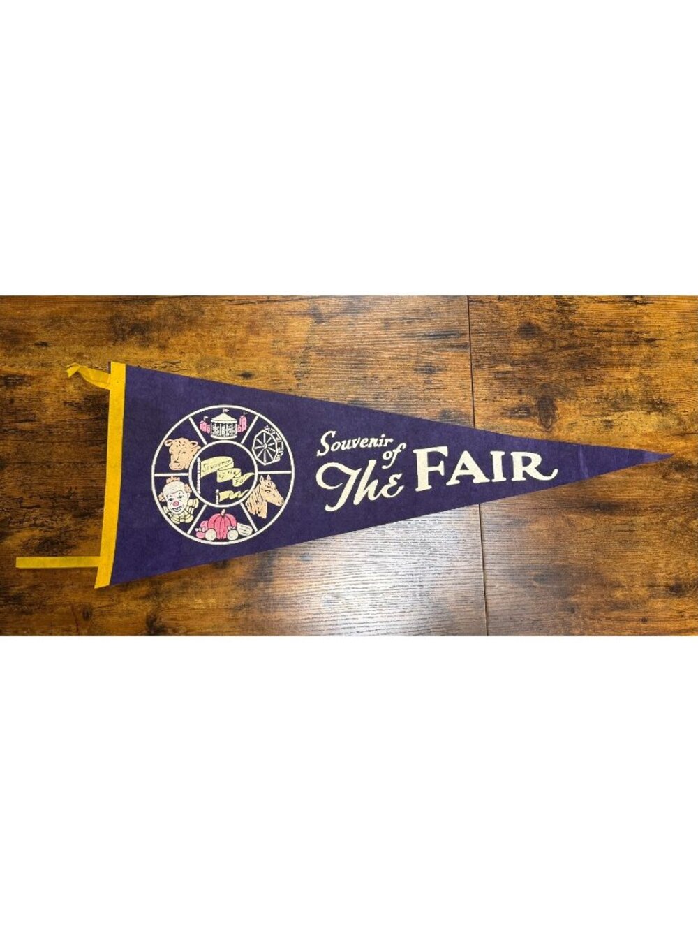 Vintage Souvenir of The Fair pennant